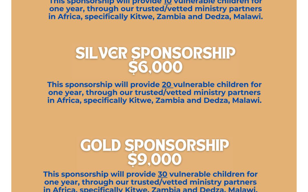 3rd Annual Golf Tournament: Available Sponsorships Level 2